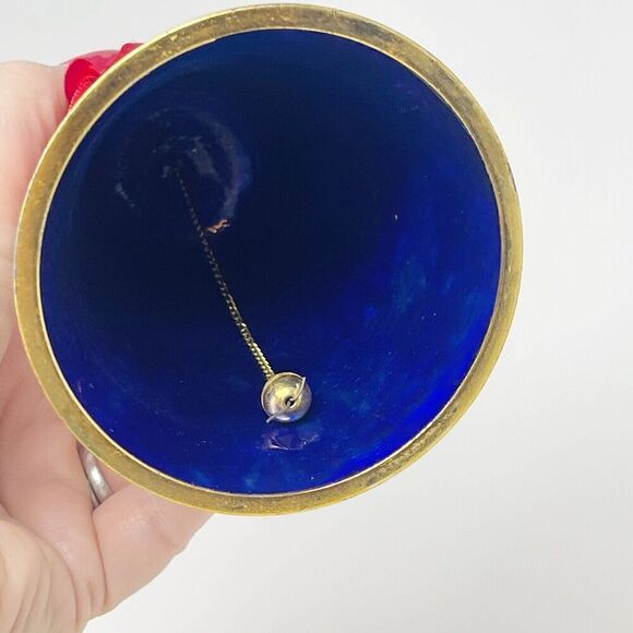 Dillard’s Collectible Cloisonné Bell 2006 Christmas Ornament Santa Claus St Nick - Picture 7 of 7